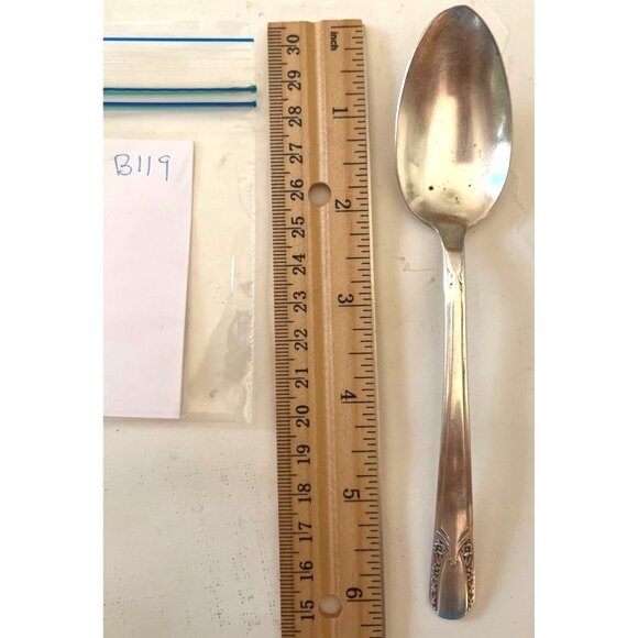 H. Wm Rogers Co. Original Rogers Silverplate Teaspoon W/Ornate Handle Design 6" - Picture 5 of 5